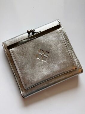 Patricia Nash Antique Silver Leather Wallet